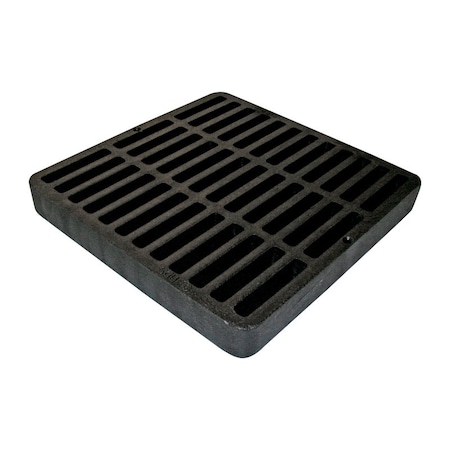 B & K NDS 9 in. Black Square Polyolefin Drain Grate 980